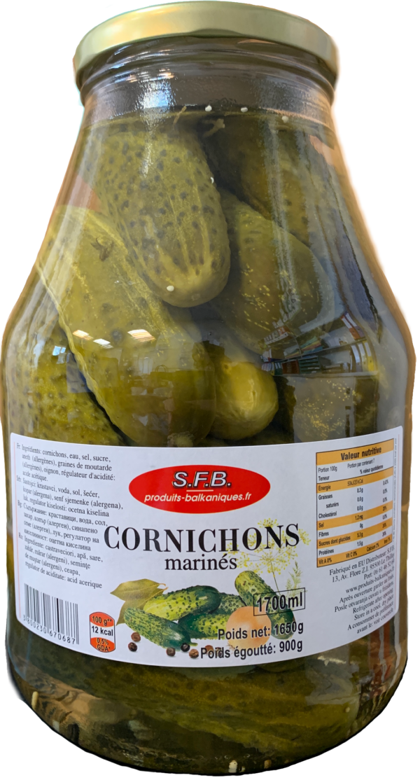 Cornichons marinés 2.65L SFB