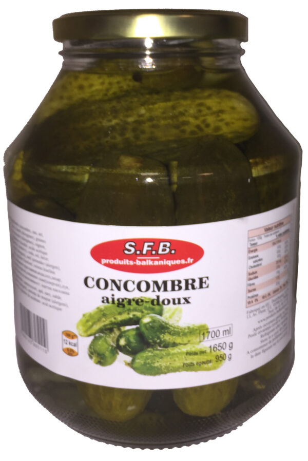 Cornichons aigre doux 1.7L SFB