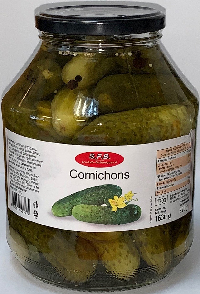Cornichons marinés 1.7L SFB