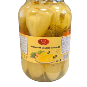 Poivrons filets jaunes amanda 2.5Kg SFB FOOD