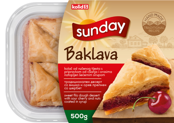 Sunday Baklava visnja griottes triangle 500g