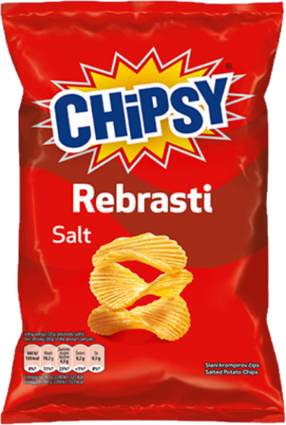 Chipsy rebrasti salées 140g