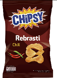 Chipsy rebrasti Chili 140g