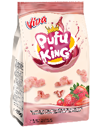 Snacks fraise Pufu King Viva 85g