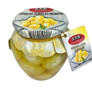 Poivrons cherry Jaunes au fromage amphora 530g SFB