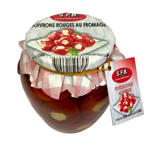 Poivrons cherry Rouges au fromage amphora 530g SFB
