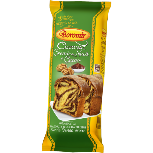 Cozonac Nuca Cacao Boromir 450g