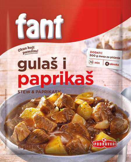Fant gulas i paprikas podravka 65g