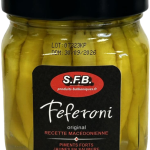 Feferoni piments forts jaunes 280g SFB