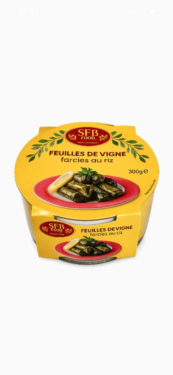 Feuille de vigne farcis au riz 300g Sarma
