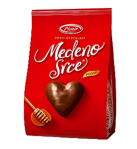 Medeno srce 350g miel Pionir