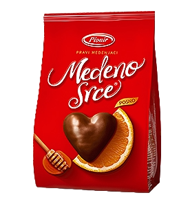 Medeno srce orange 150g Pionir