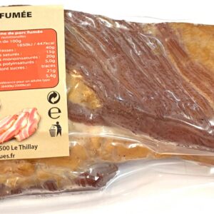 Poitrine de porc fumé-Slanina 1kg Lot.