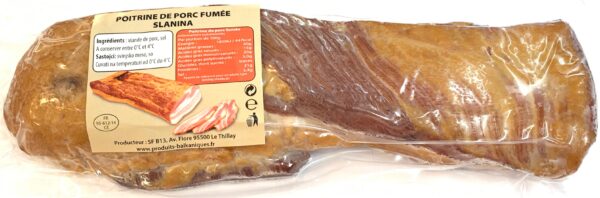 Poitrine de porc fumé-Slanina 1kg Lot.