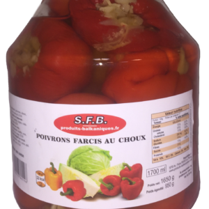 Poivrons Rouges farcis au choux 1.7 L SFB