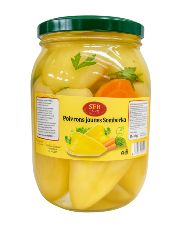 Poivrons Somborka Filets Jaunes 2.5Kg SFB FOOD