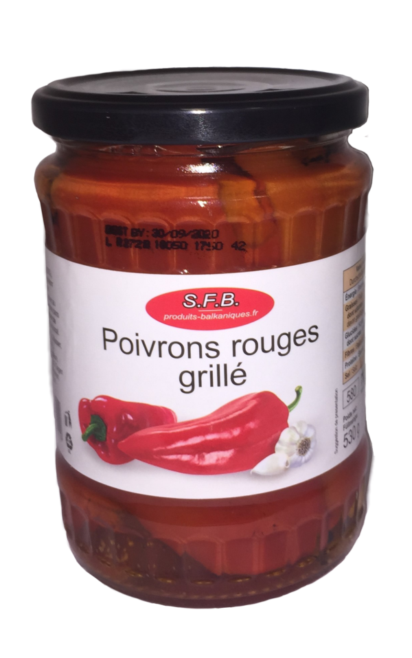 Poivrons rouges grilles 580ml SFB