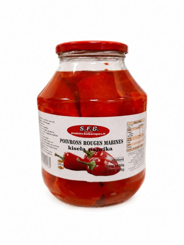Poivrons filets marinés rouges 1.7L SFB