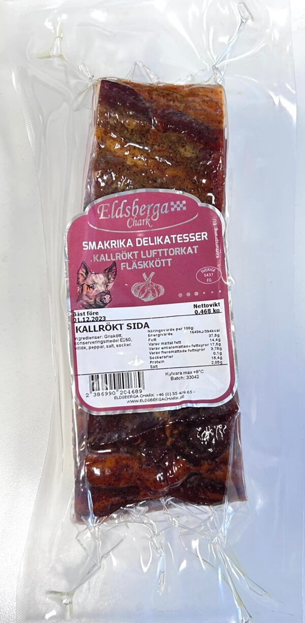 Poitrine de porc - Slanina Eldsberga Kallrokt sida 1kg Lot 33042