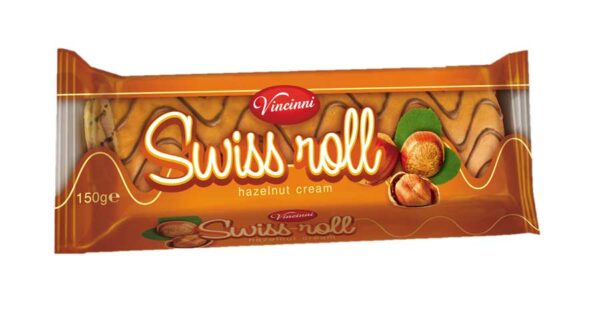 Vincinni Cake swiss roll Noisette 150g